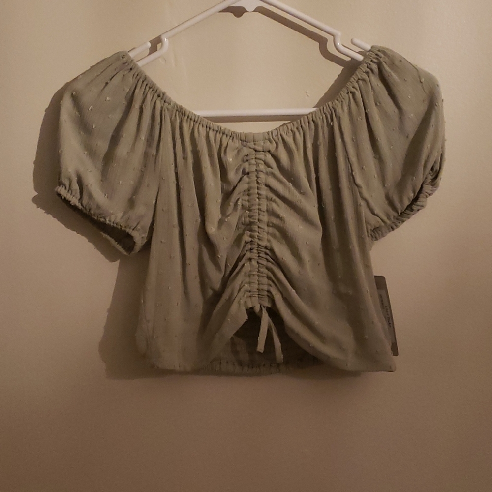 C'isa, Size Medium Crop Top, Green